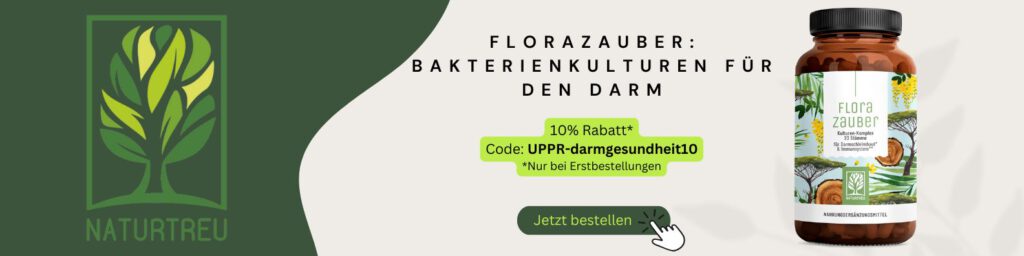 Werbebanner für das Probiotika von Naturtreu.