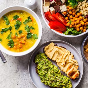 Kategoriebild Rezepte gesunde Speisen auf Tisch